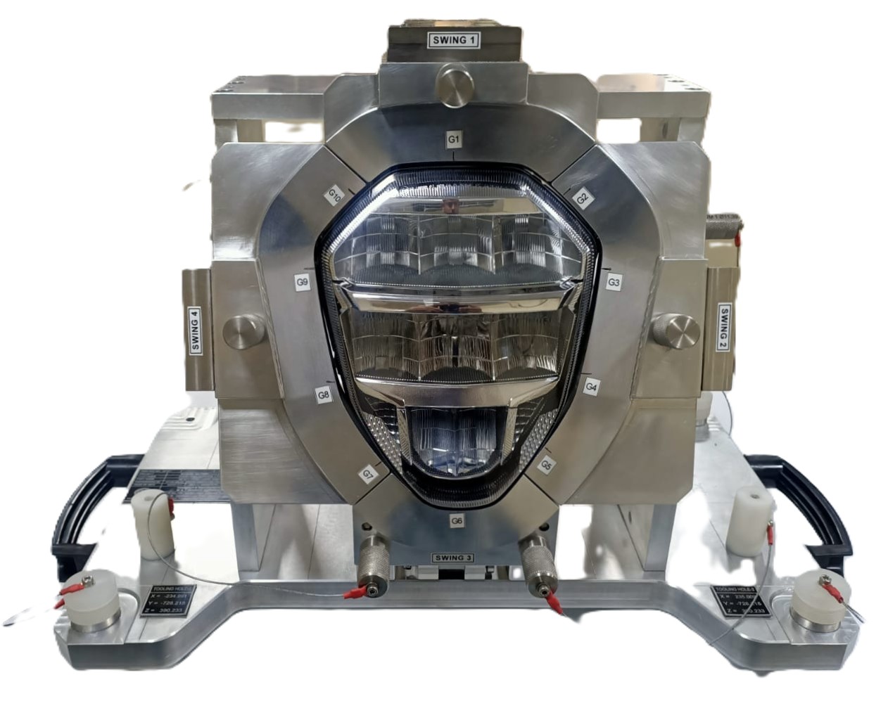 Automotive headlamp checking fixture