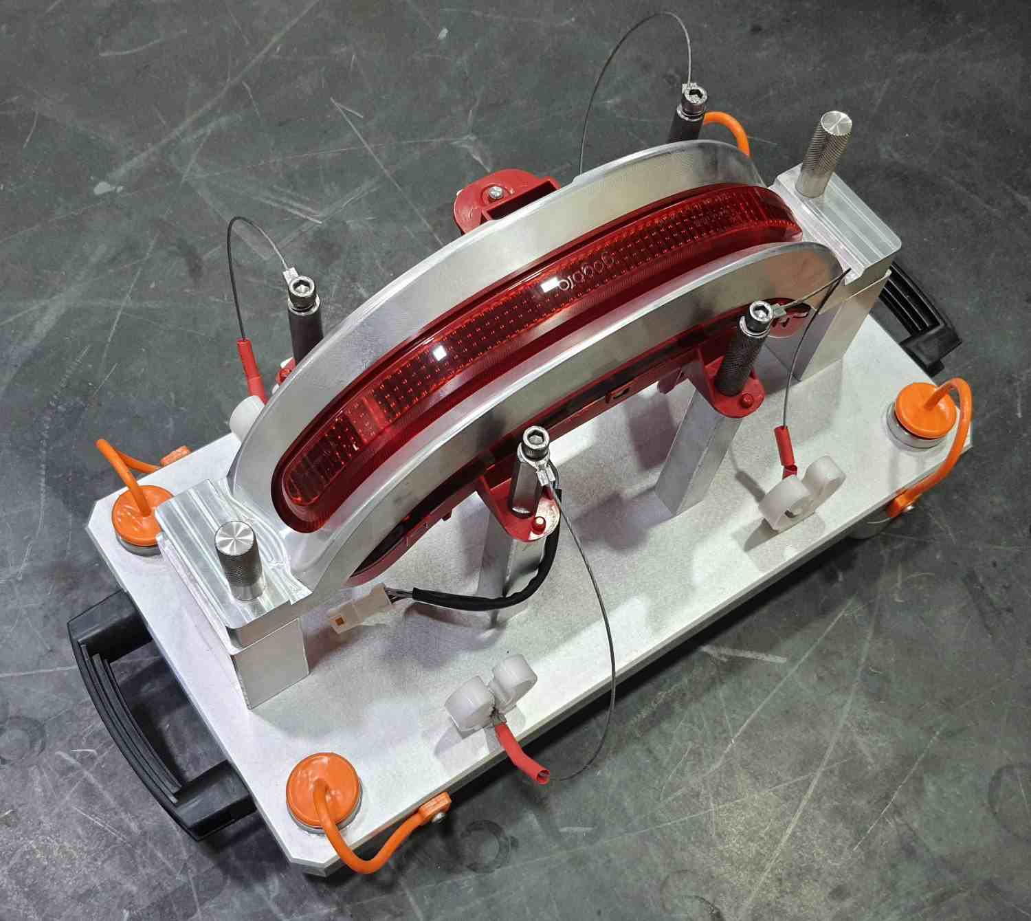 Automotive lens and bezel checking fixture